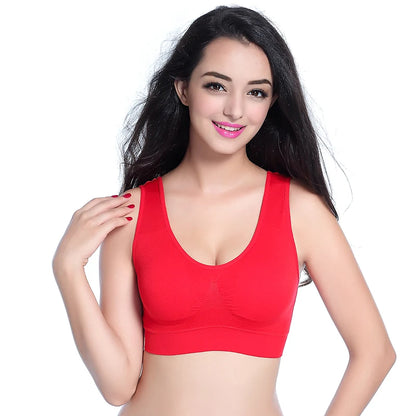 3pcs/set sexy active bra With removable Pad Seamless push up women plus size underwear wireless fitness body shape Bra