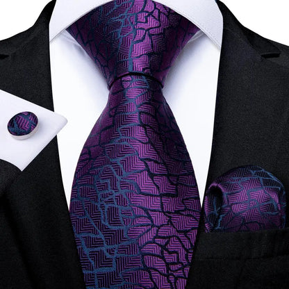 Hi-Tie Light Purple Solid Silk Wedding Tie For Men Quality Hanky Cufflink Gift Necktie Set Fashion Novelty Designer Dropshipping