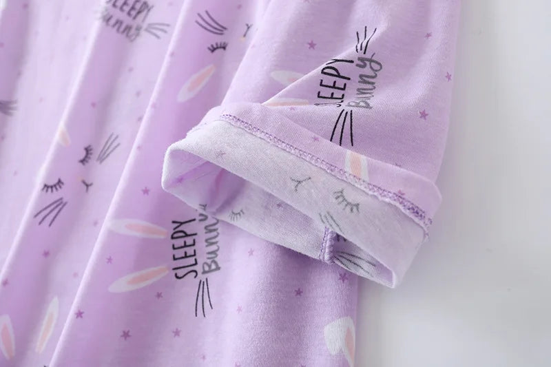 Spring Summer Women Casual Night Dress 100% Cotton Nightgown Female Lounge Long Sleepshirt Plus Size Dresses Vestidos feminino