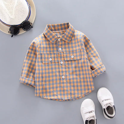 DIIMUU Spring Autumn Kids Baby Boys Cotton Clothes Shirt Toddler Girls Tee Clothing Children Wears Infant Blouse 1 2 3 4 5 Years