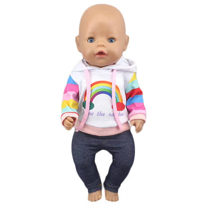 2023 New Cute frog Suits Fit For 43cm Baby Doll 17 Inch Reborn Baby Doll Clothes