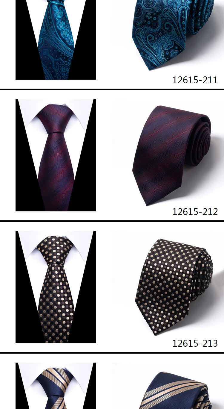 Tie For Men Necktie Fashion Brand Factory Sale 7.5 cm Gravatas Sliver Man's Plaid Shirt Accessories St. Valentine's Day