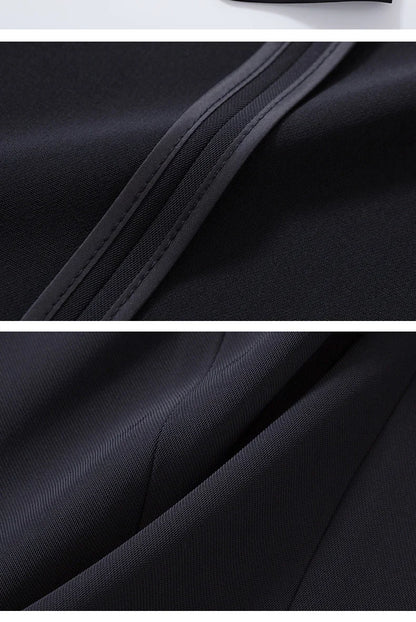 Naviu New Fashion Women Formal Suits Business Temperament Short Sleeve Slim Blazer and Trousers Office Ladies Work Wear