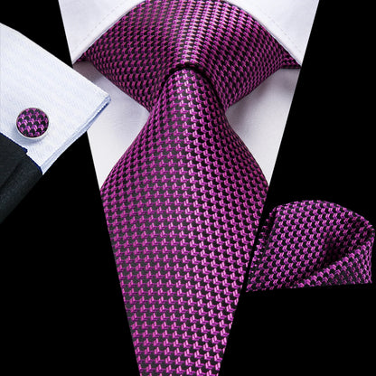 Hi-Tie Light Purple Solid Silk Wedding Tie For Men Quality Hanky Cufflink Gift Necktie Set Fashion Novelty Designer Dropshipping
