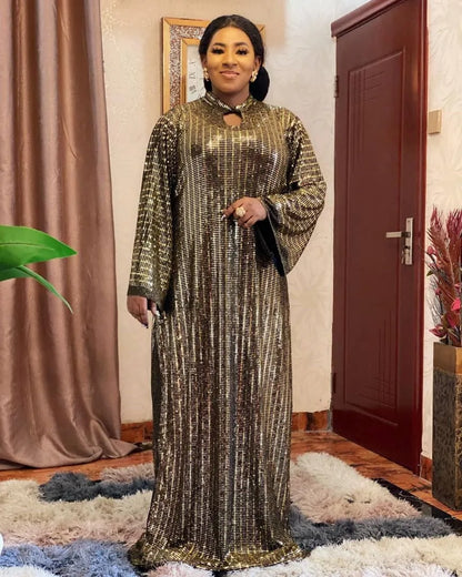 2025 New Style Classic African Dresses For Women  African Dashiki Fashion Loose Long Dress African Dress Abaya African Clothes