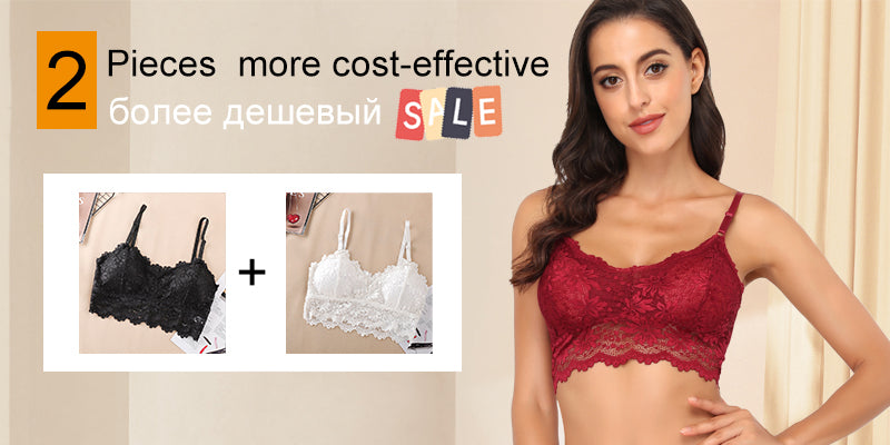 New Arrival Women Push Up Wireless Lace Bra Top Women Backless Bralette Underwear Lingerie Full Cup Hot