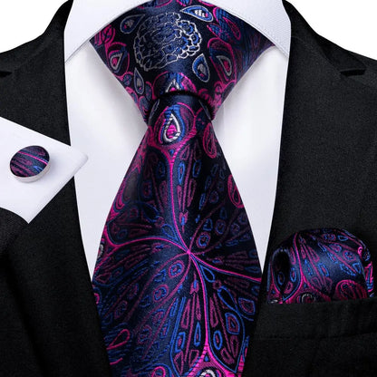 Hi-Tie Light Purple Solid Silk Wedding Tie For Men Quality Hanky Cufflink Gift Necktie Set Fashion Novelty Designer Dropshipping