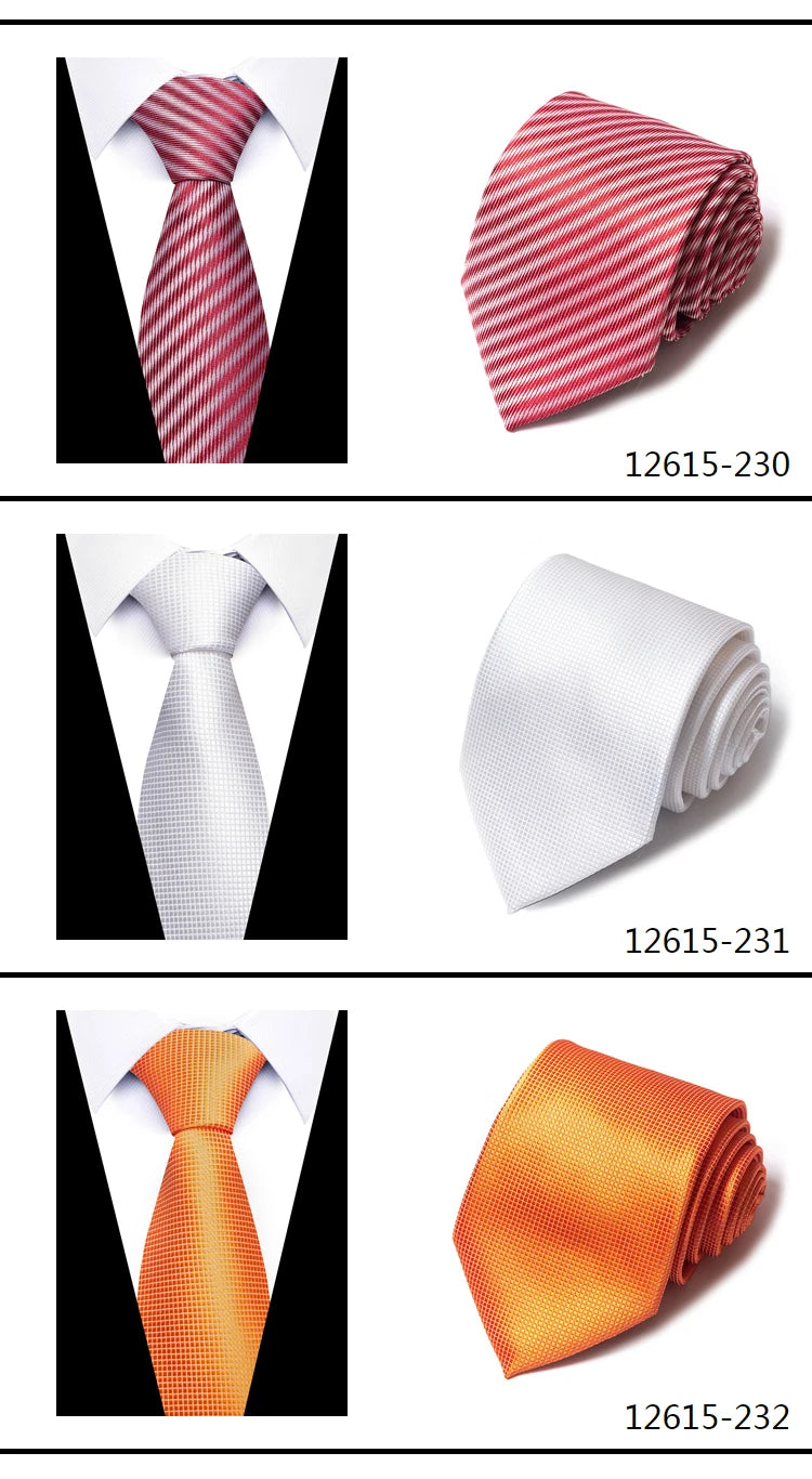 Tie For Men Necktie Fashion Brand Factory Sale 7.5 cm Gravatas Sliver Man's Plaid Shirt Accessories St. Valentine's Day