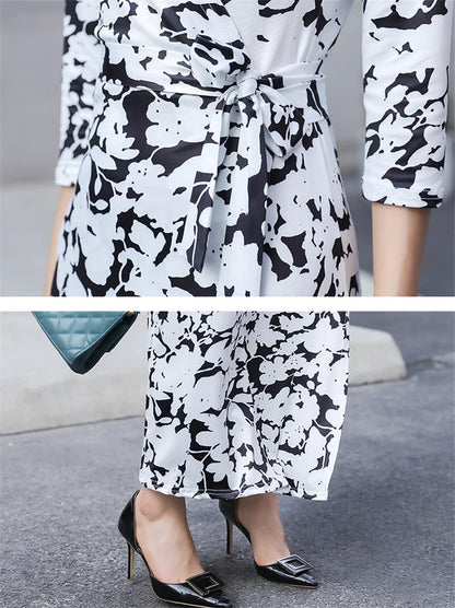 FANIECES Summer Wrap Dresses Women Sexy V Neck Split Maxi Dress Print Female Casual Beachwear Lace Up Party Vestidos Robe платье