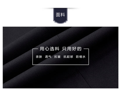 Classic Men Business Chinese Mountain Suit Suit Set 2-Piece High Quality Wedding Party Dress Set Black Navy Wine Red Suit+pant