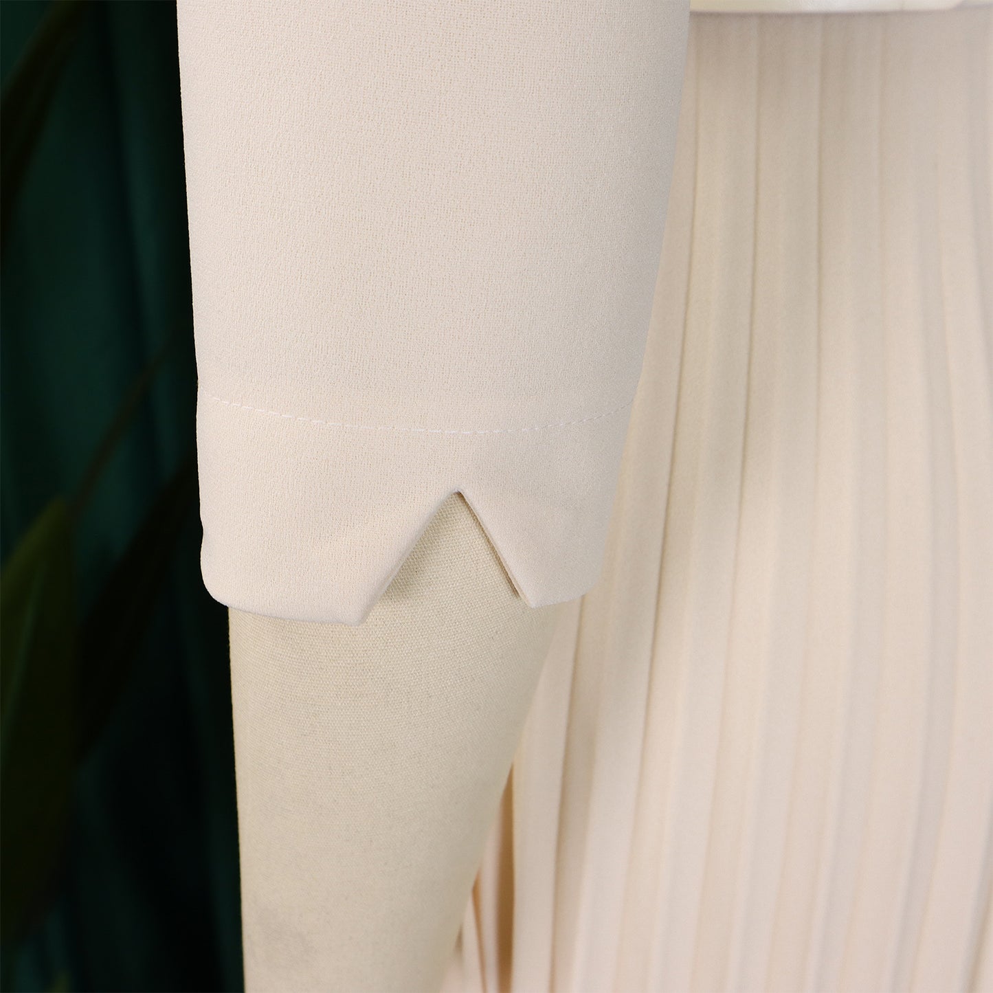 CM.YAYA Fashion Full Sleeve Notched Neck Solid High Waist Belt Dress Women Autumn Office Lady Pleated Long Africa Midi Dresses