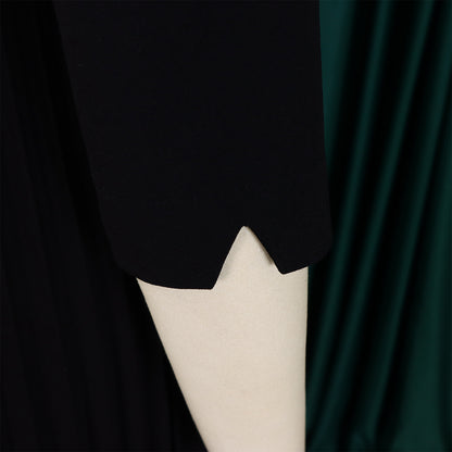 CM.YAYA Fashion Full Sleeve Notched Neck Solid High Waist Belt Dress Women Autumn Office Lady Pleated Long Africa Midi Dresses
