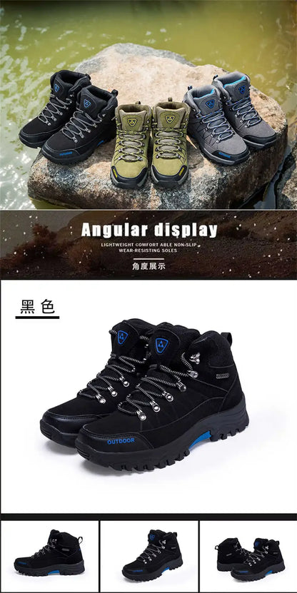 Extra Large Sizes Hard Sole Trekking Hiking Hiking Boots Men's Summer Hiking Shoes Men's Luxury Designer Sneakers Sport
