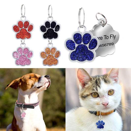 1Pc Pet Dog Tag Personalized Engraved Cat Name Tag Custom Dog Id Mark Collar Nameplate Anti-loss Pendant Cat And Dog Accessories