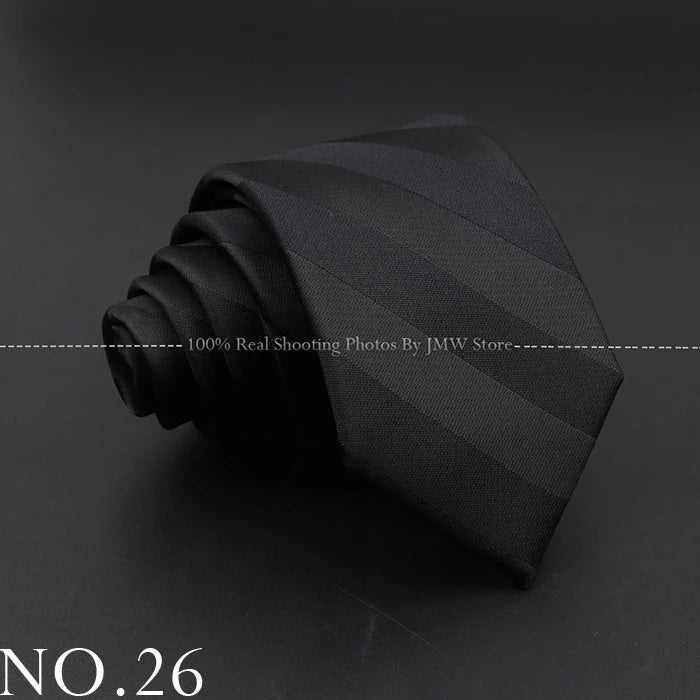 New Design Wedding Men Tie Black Solid Striped Paisley Flower Neckties Men Business Dropshipping Groom Collar Accessories Gift