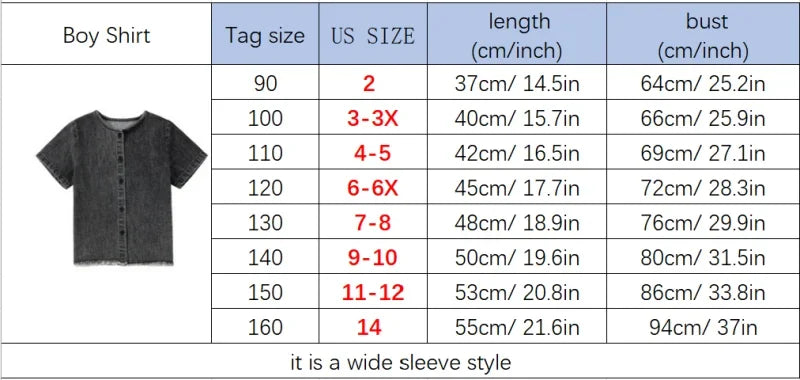 AP 2025 SS washed green denim Fringe collection boys girls fashion cotton jeans dress shirt skirt family clothing