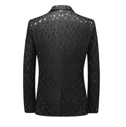 2024 New Men Business Social Suit Jacket Summer Male Single breasted Thin Dress Male Jacquard Blazers Coats