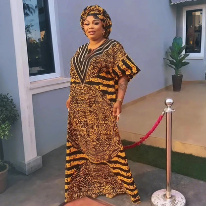 African Dresses for Women Traditional Africa Clothing Dashiki Ankara Outfits Gown Abayas Robe Muslim Kaftan Maxi Long Dress 2025