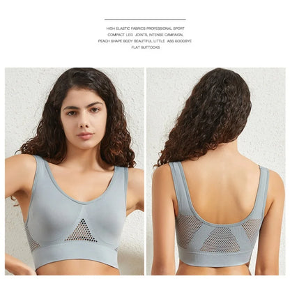 Seamless Bras For Women Push Up Sports Bralette Female Non-wire No Pad Crop Top Hollow Breathable Sexy Lingerie S-5XL Brassiere