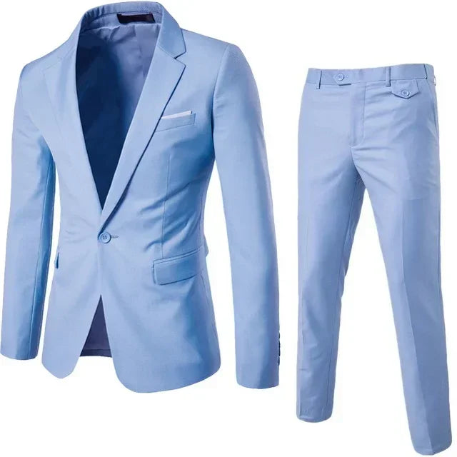 Men Suits Wedding Elegant 3 Pieces 2 Outfit Set Blazers Jackets Vest Pants Fashion Luxury Summer Classic 2024 Formal Clothing