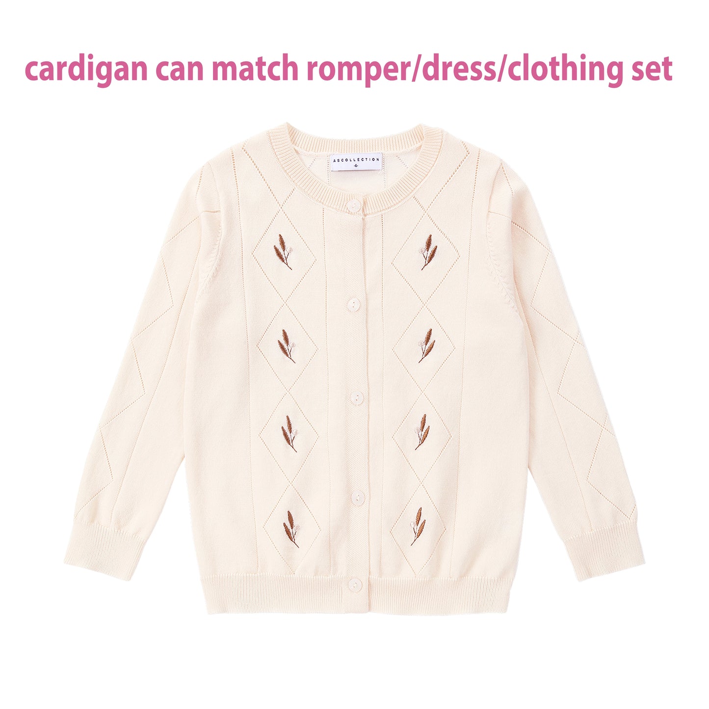AS Linen Embroidery Collection 25SS Familly Match Clothing Set Girls Linen Dress Boy Shirt and Shorts