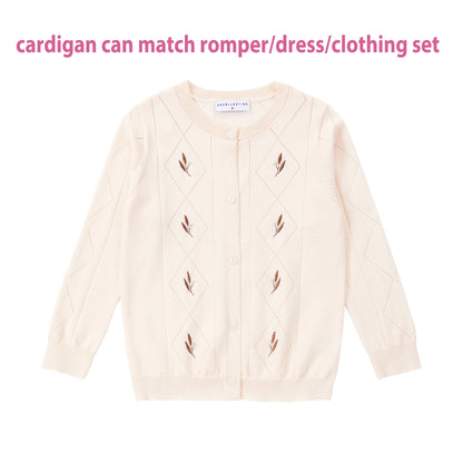 AS Linen Embroidery Collection 25SS Familly Match Clothing Set Girls Linen Dress Boy Shirt and Shorts