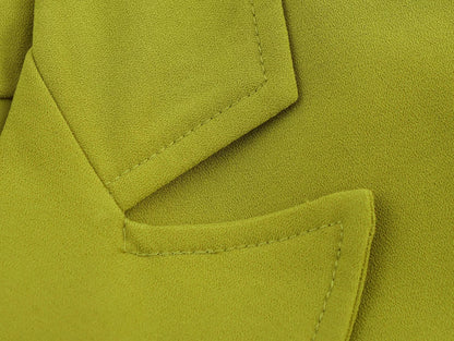 KONDALA 2025 Fall Winter Elegant Green Office Lady Suits Fashion Sashes Shrug Single Breasted Straight Blazers Chic Flare Pants