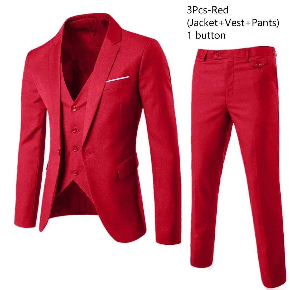 Elegant Suits For Men Wedding 3 Pieces 2 Set Luxury Fashion Classic Full Jackets Vest Pants Blazers Outfit 2024 Formal Costume