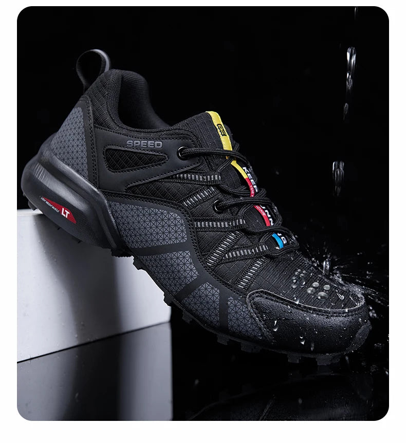 Men Women Hiking Shoes Waterproof Outdoor Trainers Lace-up Climbing Trekking Sneakers Mountain Walking Hunting Tactical Sneakers