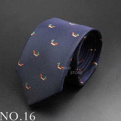 New Design Wedding Men Tie Green Wine Red Paisley Flower Animal Neckties Men Business Dropshipping Groom Collar Accessories Gift