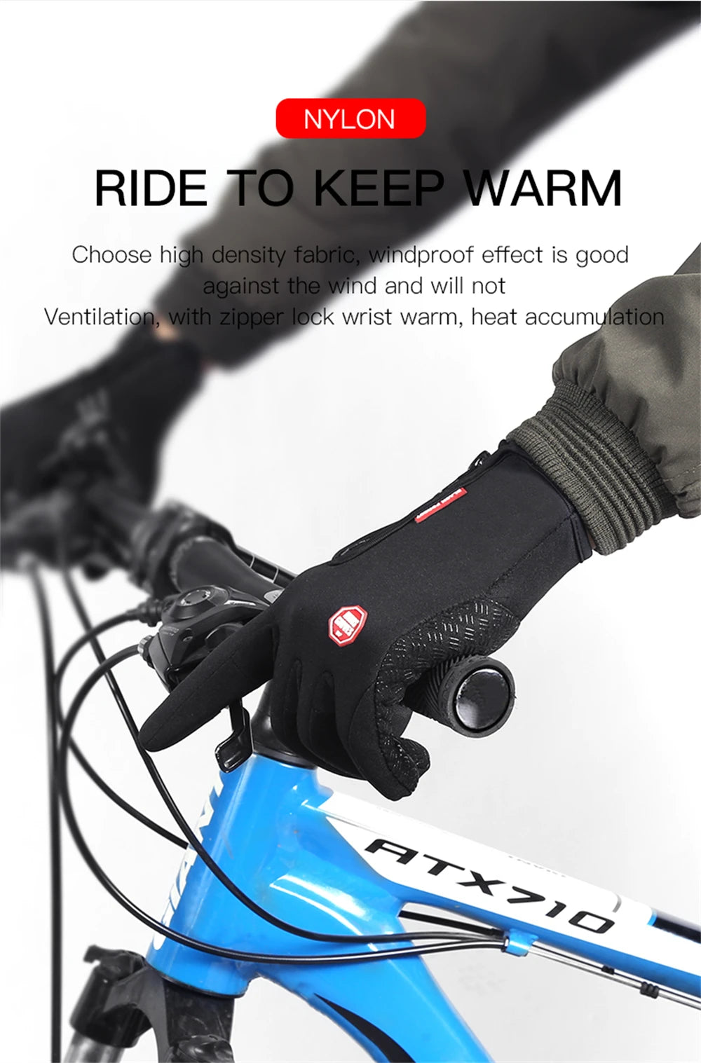 New Winter Gloves Men Women Touch Cold Waterproof Motorcycle Cycle Gloves Male Outdoor Sports Plus Velvet Warm Running Ski Glove