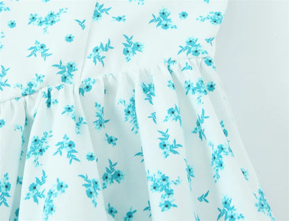 Women's Dresses Spring 2025 New Floral Print Mini Dress Sexy Suspenders Fresh and Sweet Girl Summer Mint Cool 4661382