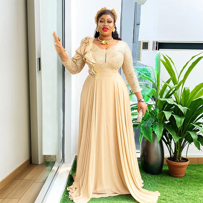 Elegant African Dresses for Women 2025 New Africa Clothing Plus Size Turkey Wedding Party Long Dress Dashiki Ankara Outfits Robe