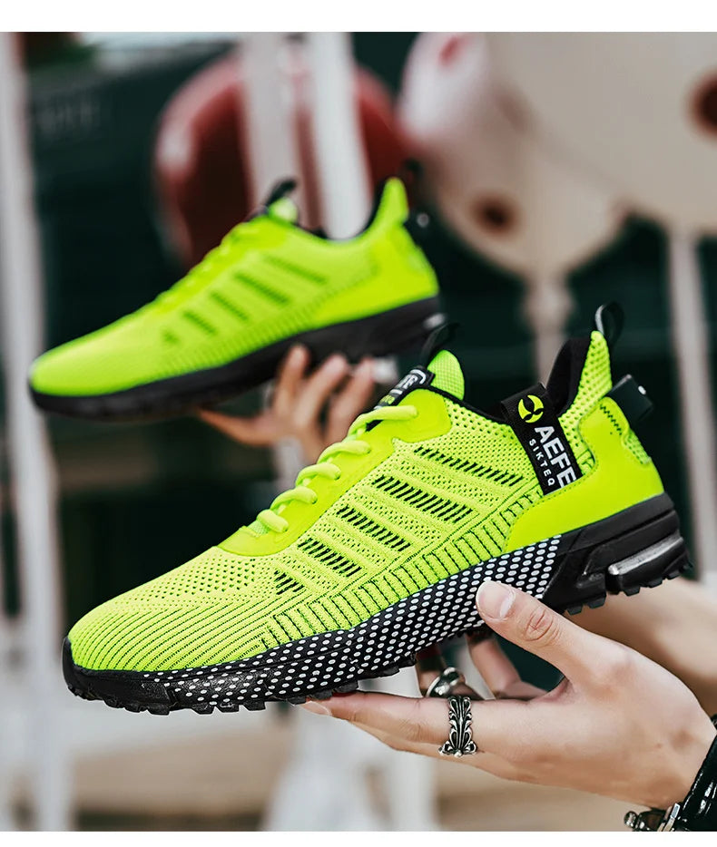 High Quality Men's Running Shoes Summer Sports Marathon Shoes Men Gym Sneakers Orange Trendy Sneakers Men zapatillas de hombre