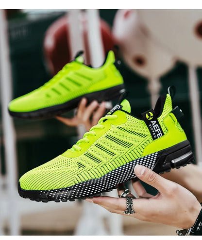 High Quality Men's Running Shoes Summer Sports Marathon Shoes Men Gym Sneakers Orange Trendy Sneakers Men zapatillas de hombre