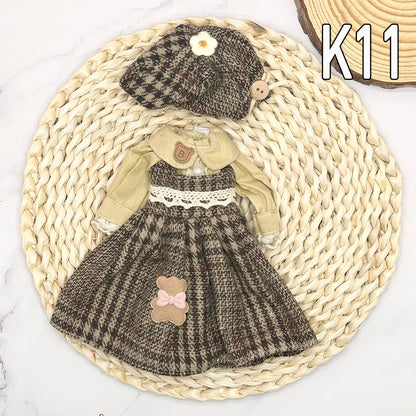 30cm Bjd Dolls Princess Full Set 1/6 Anime Bjd With Clothes 23 Joint Movable Body 3D Eyes Girls Dress Up Birthday Gifts Toys