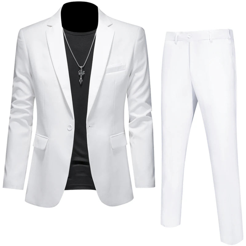 2024 High Quality Handsome Groom wedding party casual set