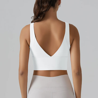 Yoga Bra Underwear Women Summer Shockproof Bra Beautiful Back Sports Running External Wear Training Fitness Yoga Tank Top Bra