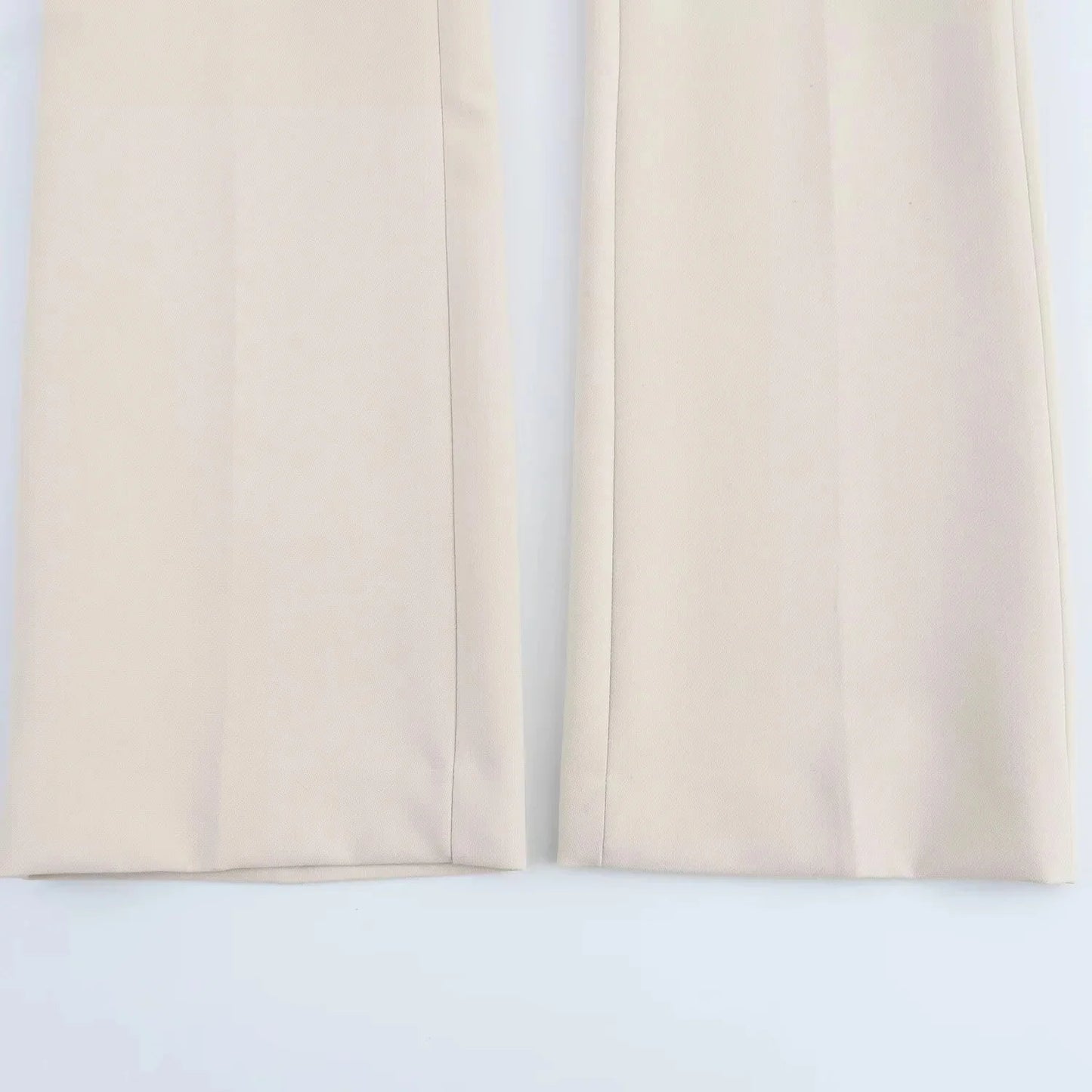 KONDALA 2026 Spring Summer Elegant Office Lady Solid Suits Fashion Slim Single Button Shrug Blazers Chic Zipper Flare Pants