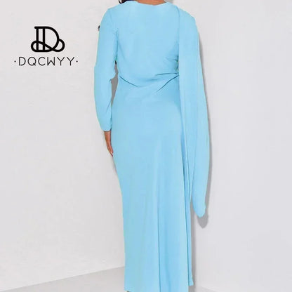 2024 Womens Dresses Spring Elegant Dresses for Women Long Shoulder Strap Loose Solid Color Casual Long Dresses Woman Clothing