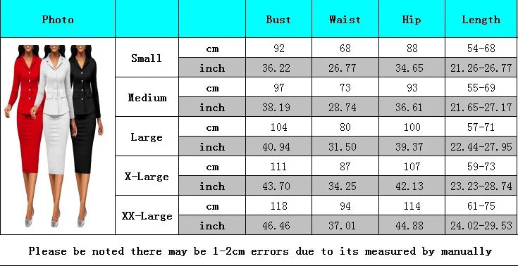 New Arrival 2024 Midi Skirt Suit Workwear Single Breasted Top Blazer 2 PCS Set Suit Women Office Lady Two Piece Skirt Set