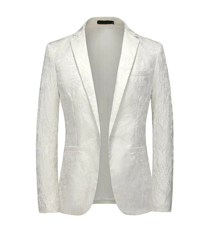 2024 New Men Business Social Suit Jacket Summer Male Single breasted Thin Dress Male Jacquard Blazers Coats