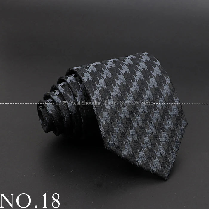 New Design Wedding Men Tie Black Solid Striped Paisley Flower Neckties Men Business Dropshipping Groom Collar Accessories Gift