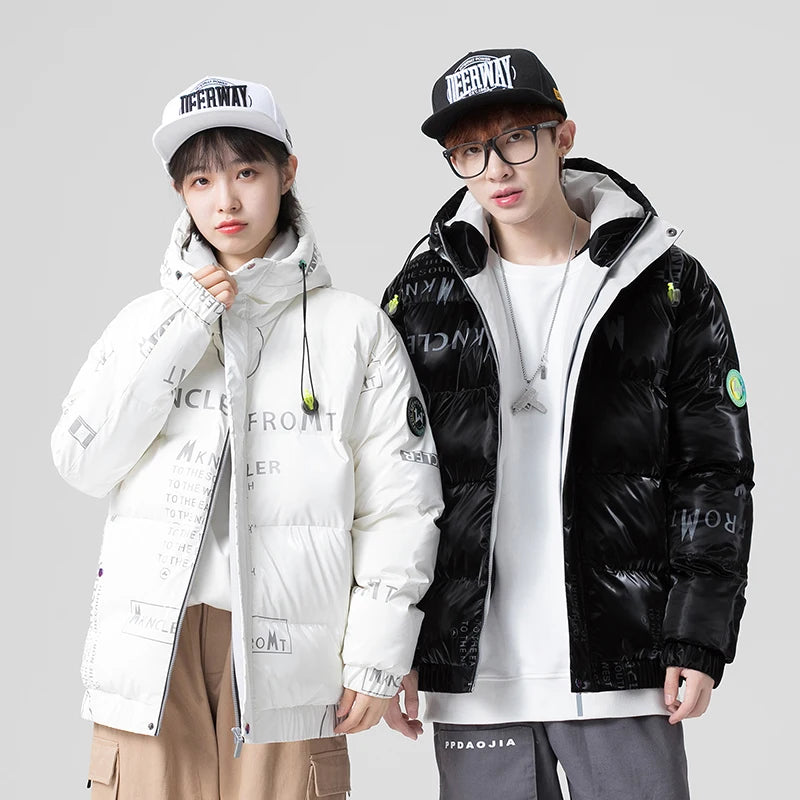 Streetwear Mens Winter Jacket And Coats Down Youth Hooded Windbreak Warm Thicken Parkas Outwear