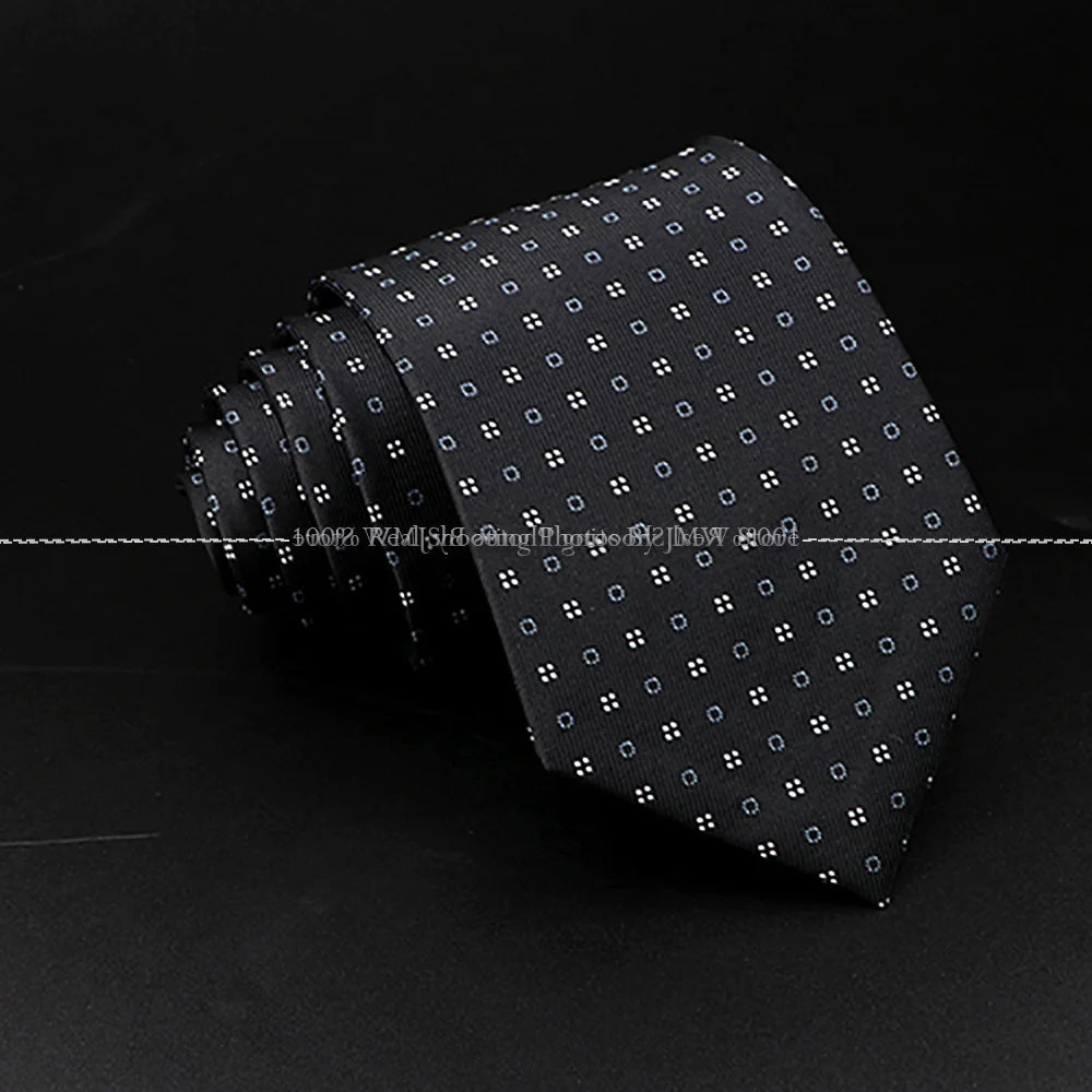 New Design Wedding Men Tie Black Solid Striped Paisley Flower Neckties Men Business Dropshipping Groom Collar Accessories Gift