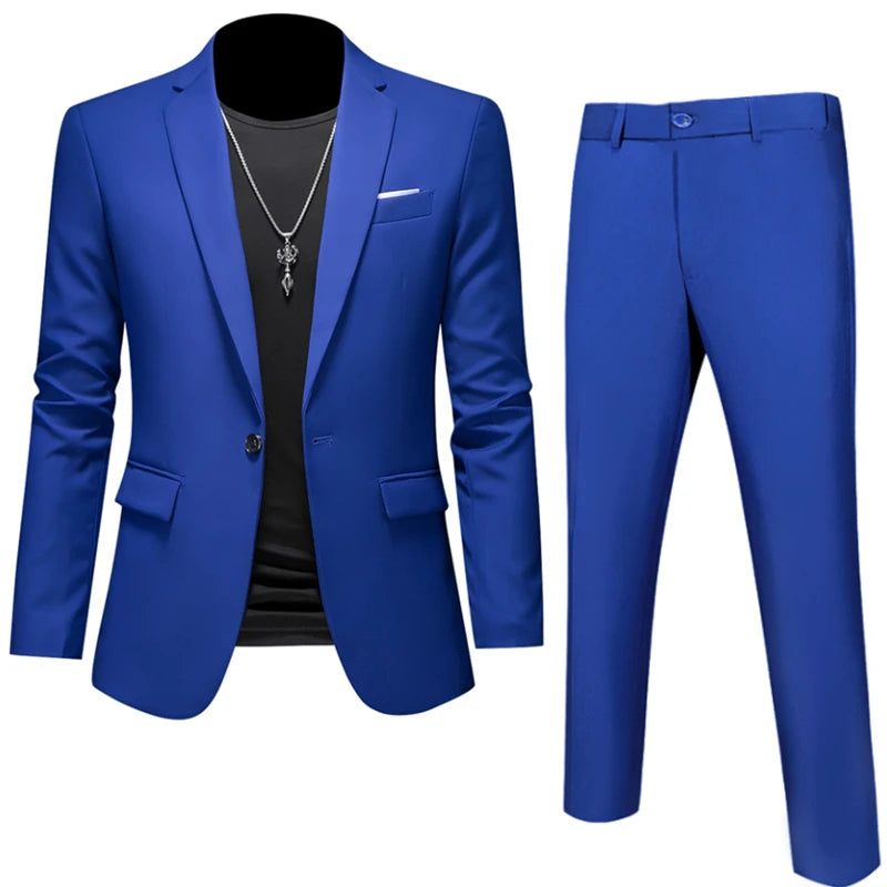 2024 High Quality Handsome Groom wedding party casual set