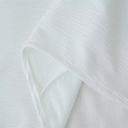 2025 Spring Women's High Street Sexy White Off-the-shoulder Halter Pleated Floor-length Dress Fashion Sleeveless Loose Dress