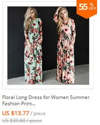 Spring Summer Boho Long Dress for Women Casual baratos Floral Fashion Print Clothing Elegantes Evening Dresses Vestidos de Mujer