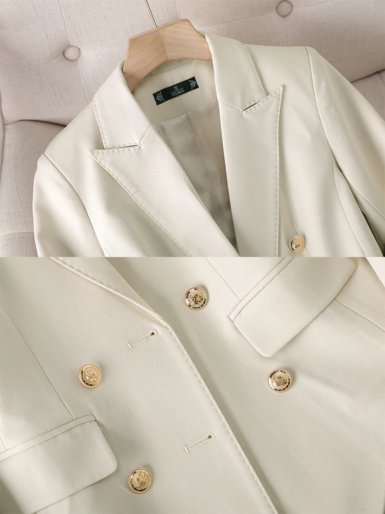 High Quality Office Ladies Pant Suit Solid Color Women Business Work Wear Blazer Jacket and Trouser Female Formal 2 Piece Sets
