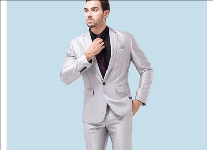 Suit For Men Elegant Wedding 3 Pieces 2 Sets Blazers Full Jackets Vest Pants Formal Fashion Luxury Coats 2025 Classic Costume